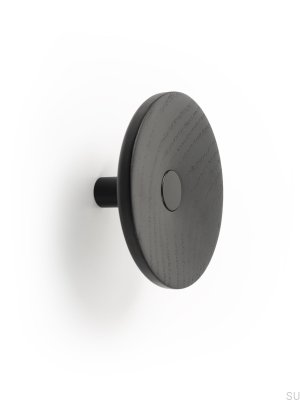 Zoot 120 Support mural en bois noir mat avec aluminium noir mat