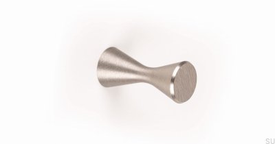 Support mural Diabolo en aluminium brossé argenté