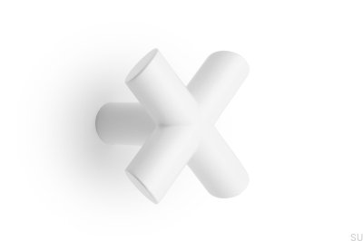  Support mural en métal Equis blanc mat