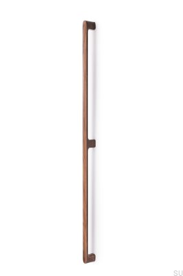 Poignée de meuble longitudinale unilatérale Luv Wood 992, en noyer italien