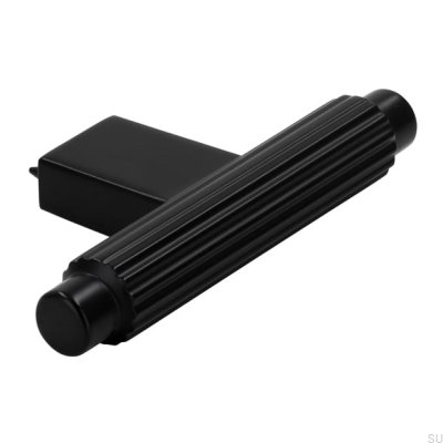 Bouton de meuble en métal noir mat T-Bar 2594