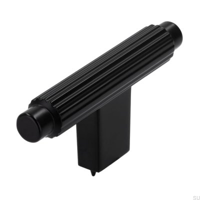 Bouton de meuble en métal noir mat T-Bar 2594