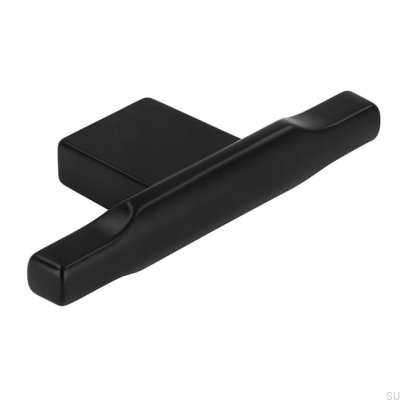 Bouton de meuble en métal noir mat T-Bar 2524