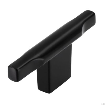 Bouton de meuble en métal noir mat T-Bar 2524