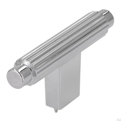 Bouton de meuble T-Bar 2594, chrome poli