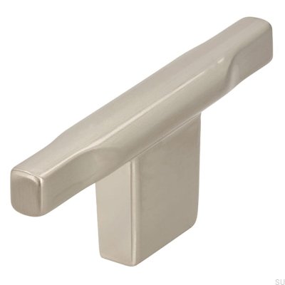 Bouton de meuble T-Bar 2524 argent brossé