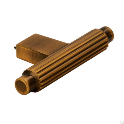 Bouton de meuble en or brossé antique T-Bar 2594