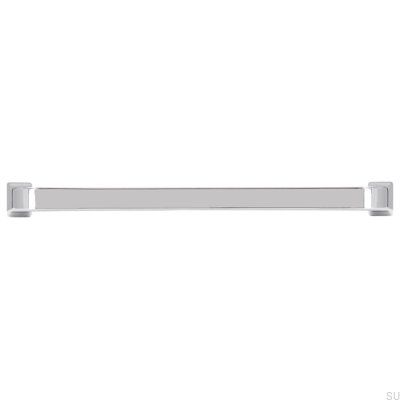 Poignée de meuble oblongue 2525 128 Chrome poli