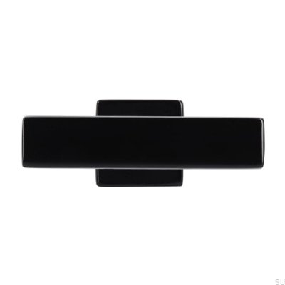 Bouton de meuble T-Bar 2520 en métal noir mat