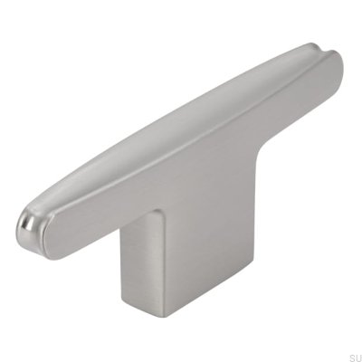 Bouton de meuble T-Bar 2570 16, argent brossé
