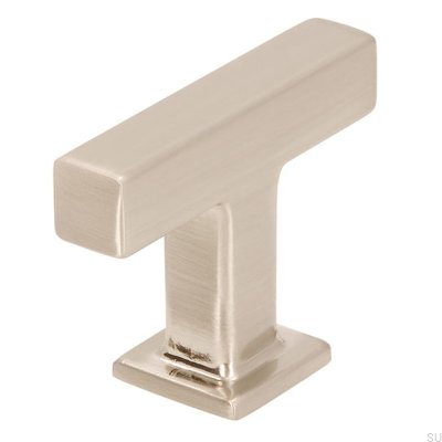 Bouton de meuble T-Bar 2520 argent brossé