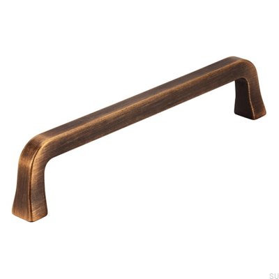 Poignée de meuble oblongue 2525 128 Bronze Brossé Antique