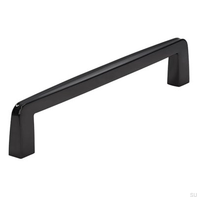 Poignée de meuble oblongue 2570 160 Noir Poli