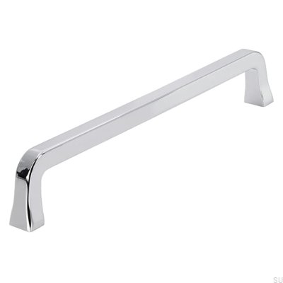 Poignée de meuble oblongue 2525 160 Chrome poli