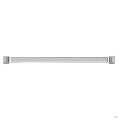 Poignée de meuble oblongue 2525 160 Chrome poli