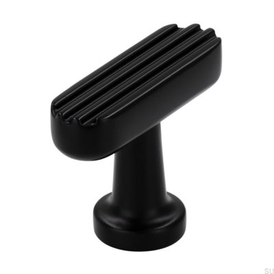 Bouton de meuble en métal noir mat T-Bar 2588