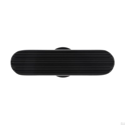 T-Bar 2588 48 Bouton de meuble en métal noir mat