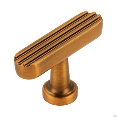 T-Bar 2588 48 Bouton de meuble en bronze antique