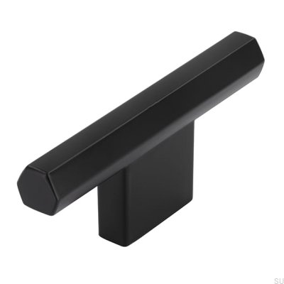 Bouton de meuble T-Bar 2571 16 Noir Mat