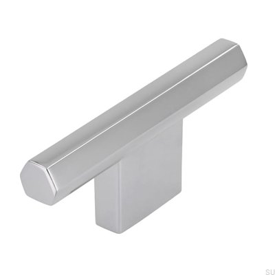 Bouton de meuble T-Bar 2571 16, chrome poli