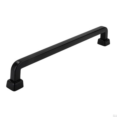 Poignée de meuble oblongue 2536 160 Métal Noir Mat