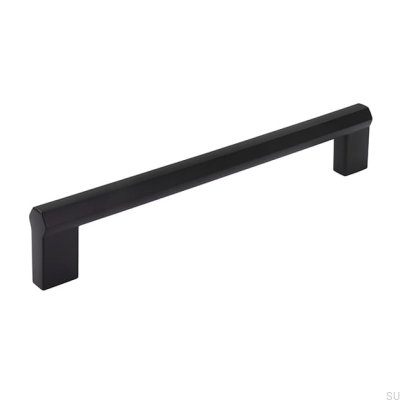 Poignée de meuble oblongue 2571 160 Noir Mat