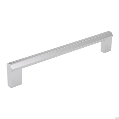 Poignée de meuble oblongue 2571 160 Chrome poli