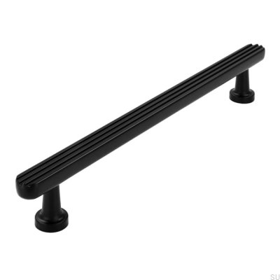 Poignée de meuble oblongue 2587 160 Noir Mat