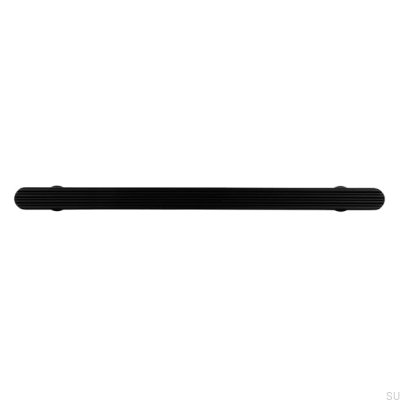 Poignée de meuble oblongue 2587 160 Noir Mat