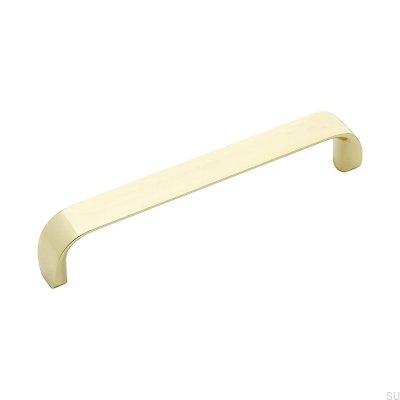 Poignée de meuble longitudinale Time 128 Gold Poli