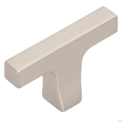 Bouton de meuble T-Bar 2562 48, argent brossé