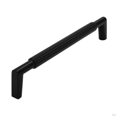 Poignée de meuble oblongue 2593 160 Noir Mat
