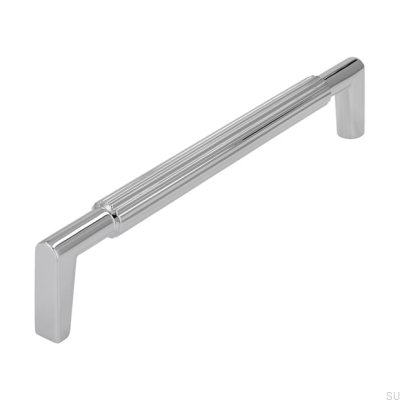 Poignée de meuble oblongue 2593 160 Chrome poli