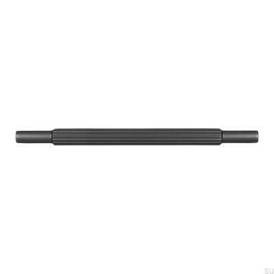 Poignée de meuble oblongue 2593 160 Chrome Noir Mat