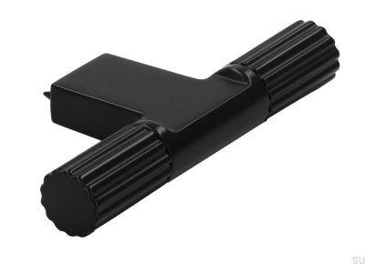 Bouton de meuble en métal noir mat T-Bar 2592