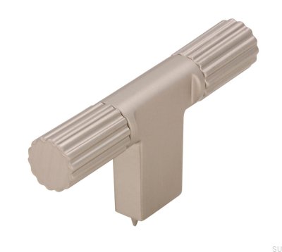 Bouton de meuble T-Bar 2592 argent brossé