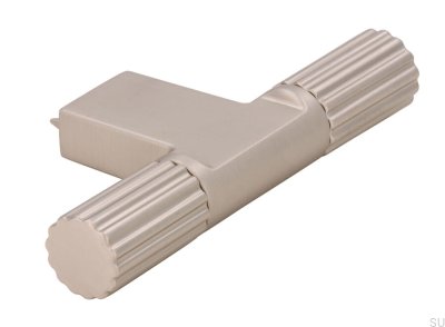 Bouton de meuble T-Bar 2592 argent brossé