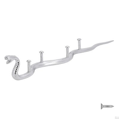 Support mural 2088 128 Tuyau Chrome Poli