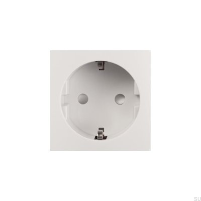 Module de prise Euro Shuko pour plaque européenne blanche, norme britannique