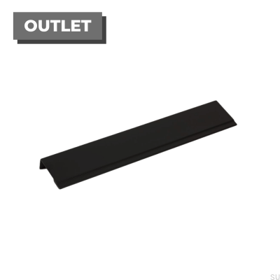 Poignée de bord de meuble Stratt 192 Aluminium noir