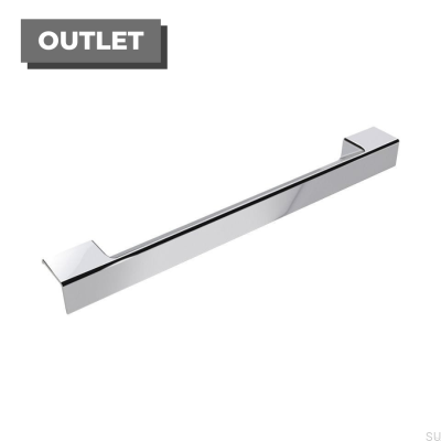 Poignée de meuble longitudinale Dua 210 Chrome poli
