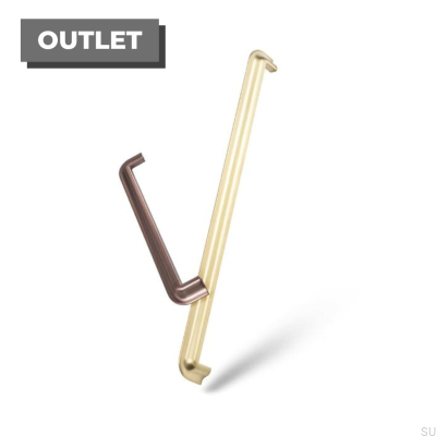 Belle poignée de meuble 320. Or brossé