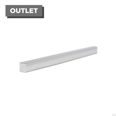 Poignée de meuble longitudinale Step 480 Chrome poli