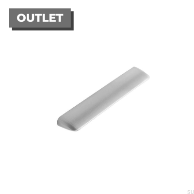 Poignée de meuble allongée Quiet 160 Silver Brushed