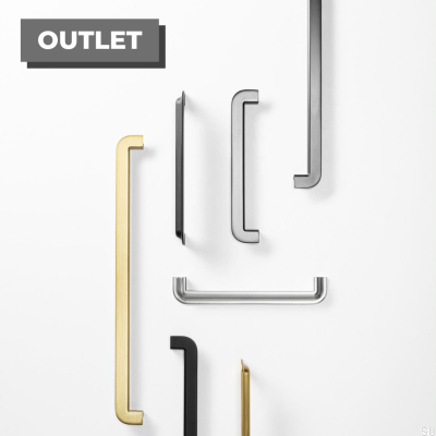 Poignée de meuble oblongue Nice 160, métal, noir