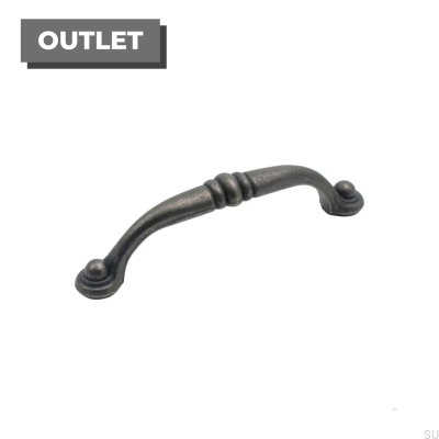 Poignée de meuble allongée 8443 96 Noir antique