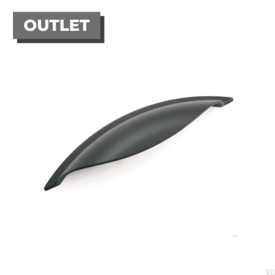 Poignée de meuble oblongue 3940 Métal Noir