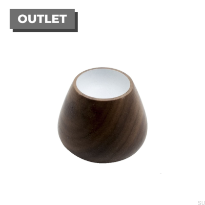 Bouton de meuble Flower Bud-34 Bois, noyer, blanc
