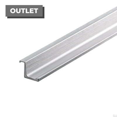 Couvercle poignée de meuble 596 Silver Steel