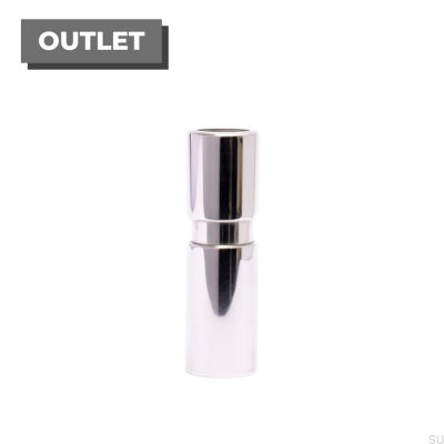 Bougeoir Cylindre - Inox Poli 30X100